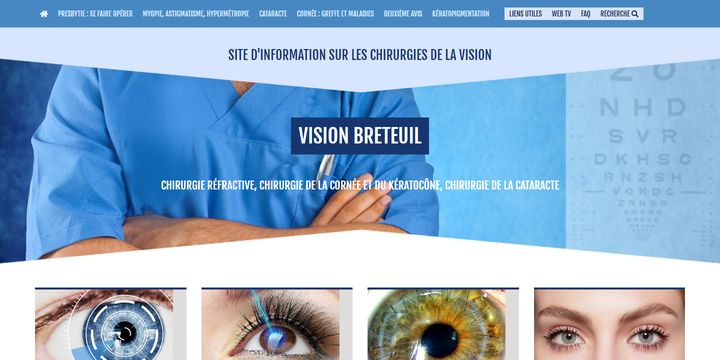 Page d’accueil du site Vision Breteuil — Dr Pietrini